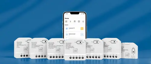 All seven JUNG HOME pucks shown side by side.