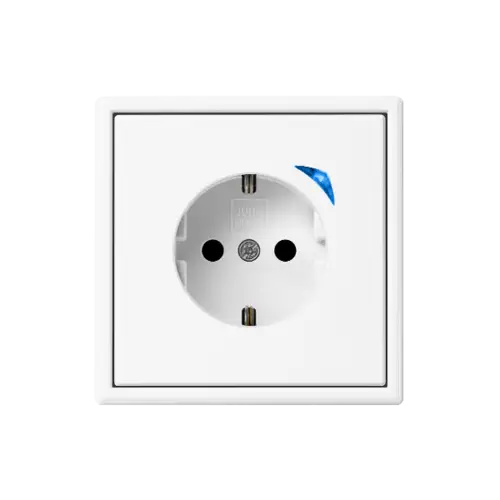 JUNG HOME Steckdose mit blauer LED