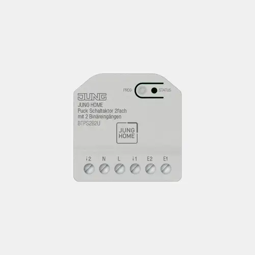 Produktabbildung JUNG HOME Puck Schaltaktor 2-fach