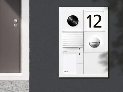 Stazioni frontali Siedle. Primo piano.