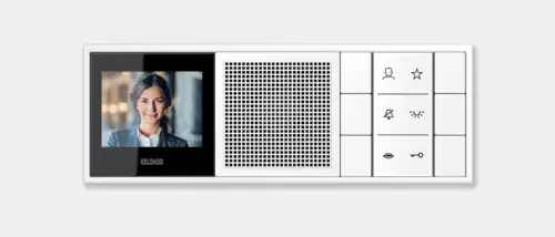 Il posto interno video nel programma di commutazione LS 990 è di colore bianco.