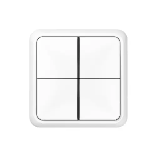 Bouton-poussoir KNX F 40 dans le programme CD 500 en blanc alpin