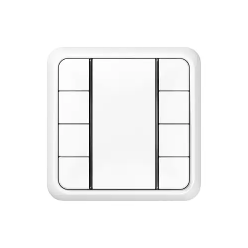 Bouton-poussoir KNX F 50 dans le programme CD 500 en blanc alpin