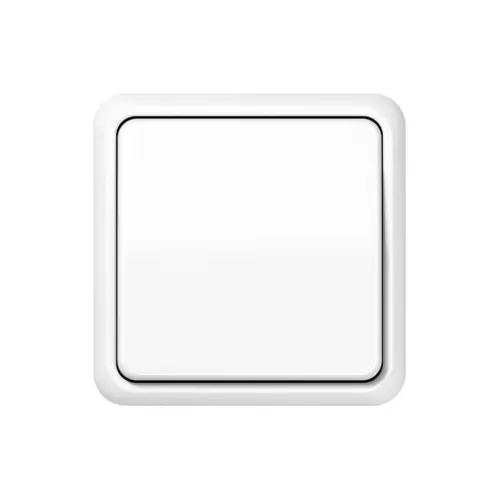 Bouton-poussoir dans le programme CD 500 en blanc alpin