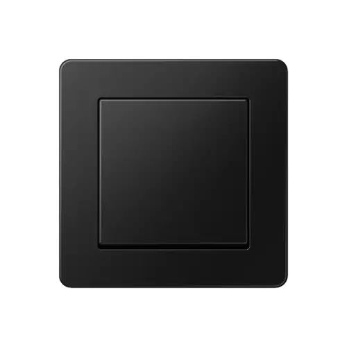 Push-button in the A FLOW programme in matt graphite black