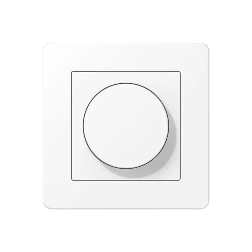 Drehdimmer im Programm A FLOW in Schneeweiß matt