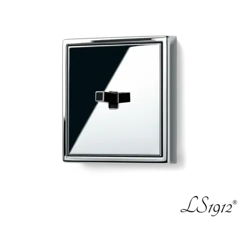 Chrome toggle switch in the LS 1912 programme, photographed from a slight angle