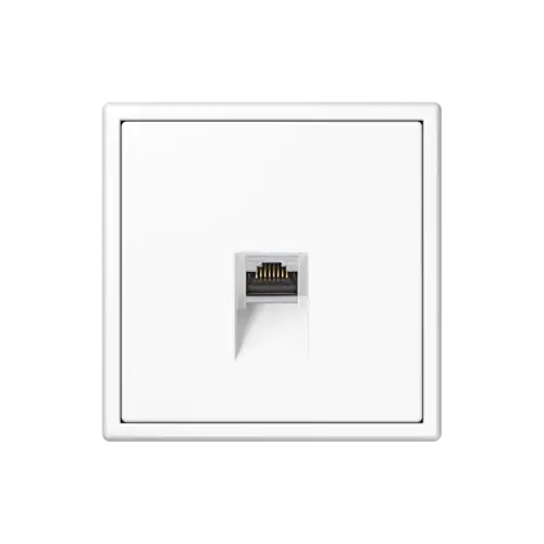 IAE/UAE-Anschlussdose im Programm LS 990 in Alpinweiß.
