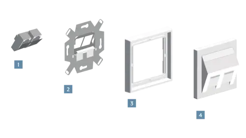 Visualisierung Netzwerkdose im Programm LS 990.