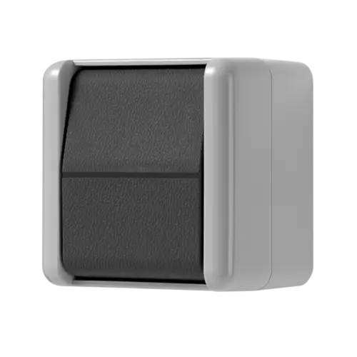 Pulsador en el programa WG 800, fotografiado desde una ligera perspectiva.