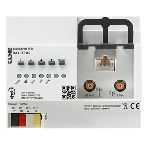 Servidor eNet, receptor de radio para módulos eNet REG