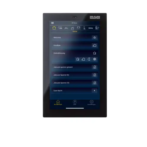 KNX Smart Control 5 Touchdisplay, Screenansicht