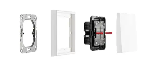 KNX Taster F10 Aufbau der einzelnen Produkte.