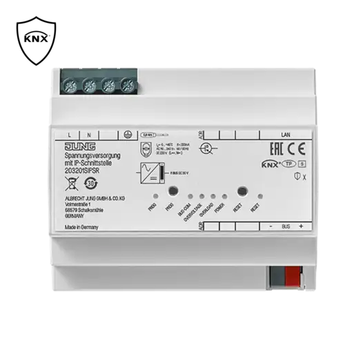 KNX Secure logo next to KNX power supplies