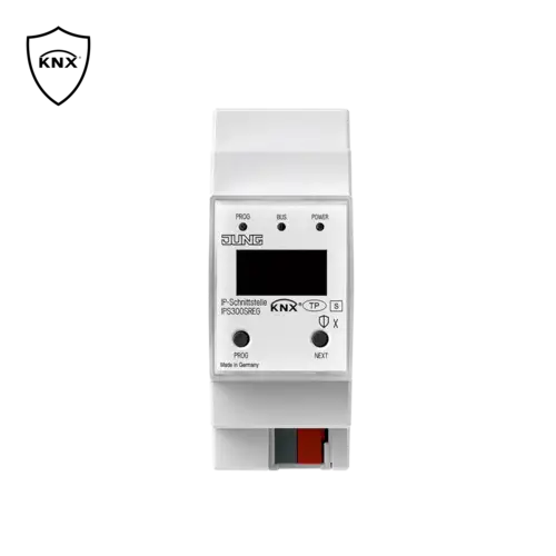 KNx Secure logo next to IP interface