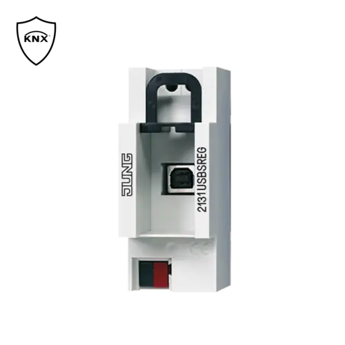 KNX Secure logo next to USB data interface