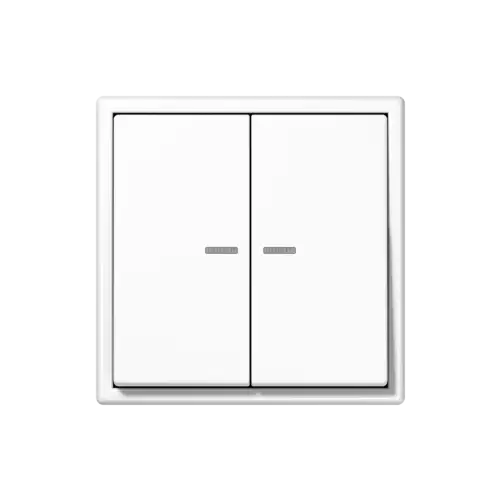 Pulsador KNX RF en el programa LS 990 en blanco2