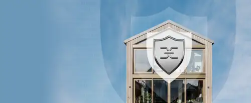 IPS remote logo in front of the exterior of a residential building.