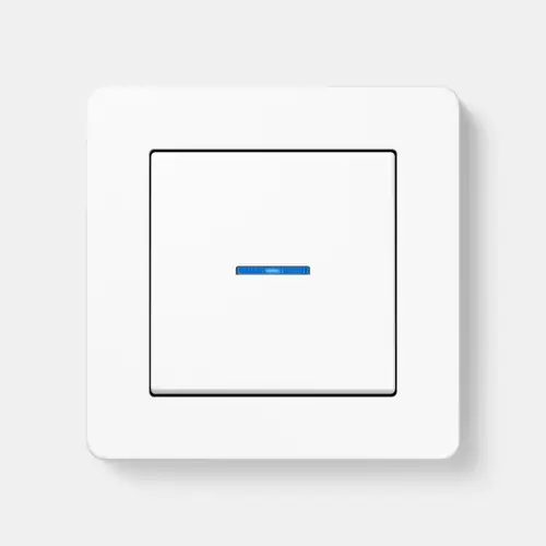 Pulsador JUNG HOME de la serie A FLOW en blanco