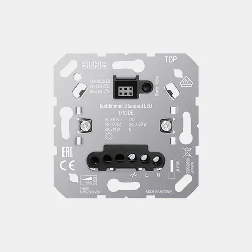 Dimmer táctil JUNG HOME estándar LED, sin entrada para unidad de ampliación