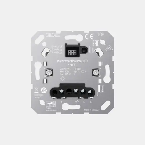 Dimmer táctil JUNG HOME estándar LED, sin entrada para unidad de ampliación