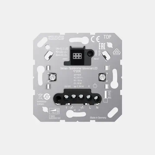 Dimmer táctil JUNG HOME estándar LED, sin entrada para unidad de ampliación