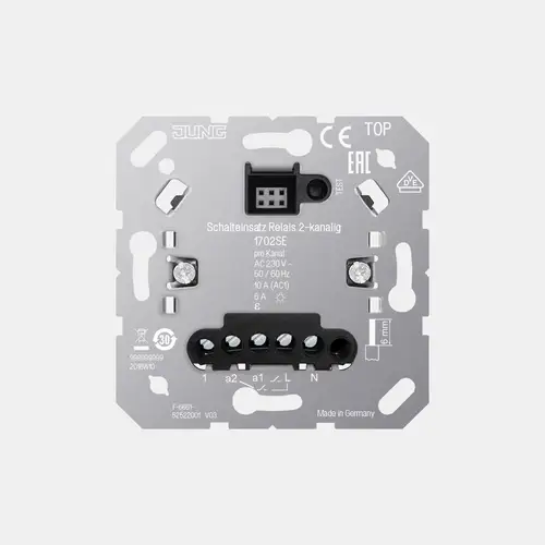 JUNG HOME interrutor de inserção relé, 2 canais