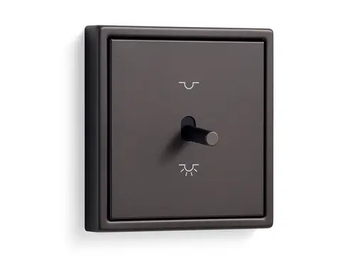 Toggle switch in the LS 1912 range in dark aluminium, labelled with the GRAPHIC TOOL