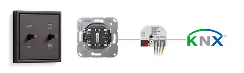 Visualisation of the LS 1912 as a KNX push-button