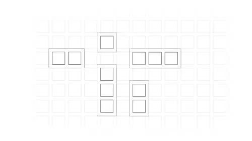 Strichzeichnung Rahmen im Programms A CUBE in den Ausführungen 1- bis 3-fach