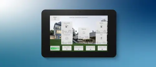 Smart Panel 8 with the visualisation interface after the JVP update 4.10