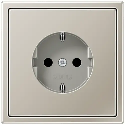 SCHUKO® socket outlet in the LS 990 range made of stainless steel