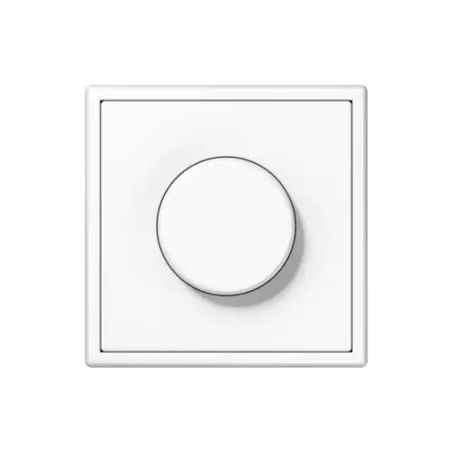 Rotary dimmer in the LS 990 programme in white