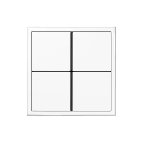 KNX push-button F10 with light strip in the LS 990 programme in white