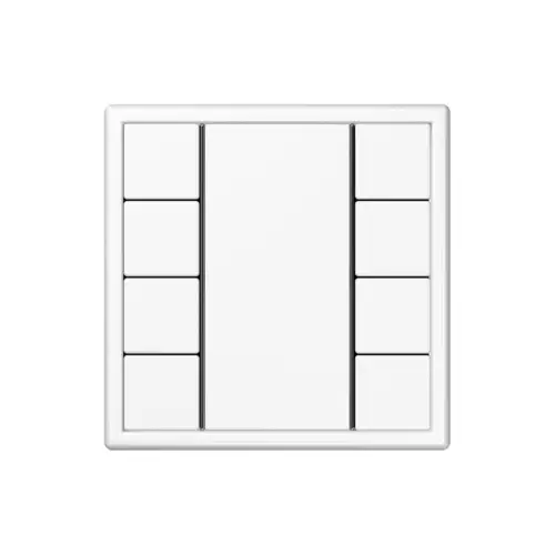 KNX push-button F50 in the LS 990 programme in white