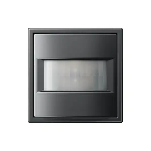 Bewegungsmelder im Programm LS 990 aus Metall, in Anthrazit lackiertes Aluminium.