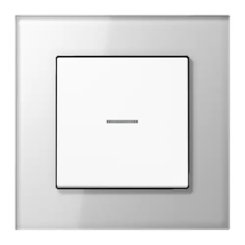 Bouton-poussoir KNX F10 dans le programme LS PLUS en blanc alpin