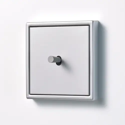 Toggle switch in the LS 1912 range made of aluminium, with a conical toggle lever.
