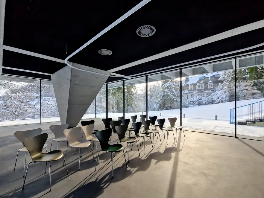 Innenansicht des Pavillons der Gründervilla in Schalksmühle.