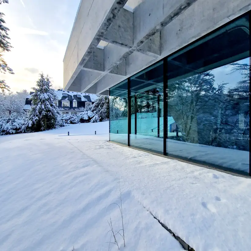 Detailaufnahme vom Pavillon der JUNG Gründervilla