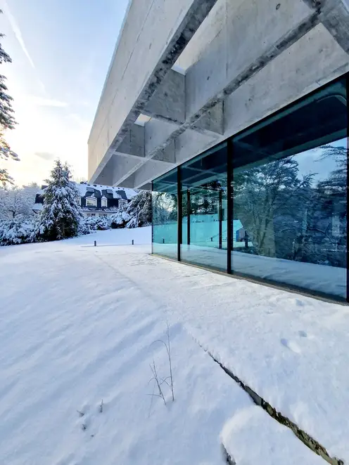 Detailaufnahme vom Pavillon der JUNG Gründervilla