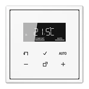 Room thermostat display