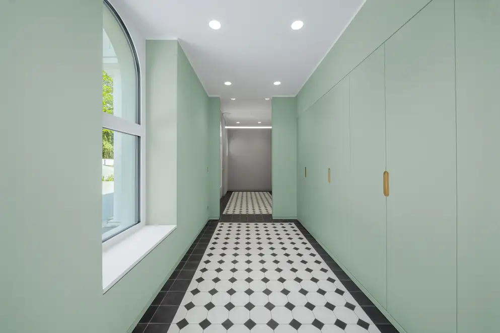 Flur der JUNG Gründervilla