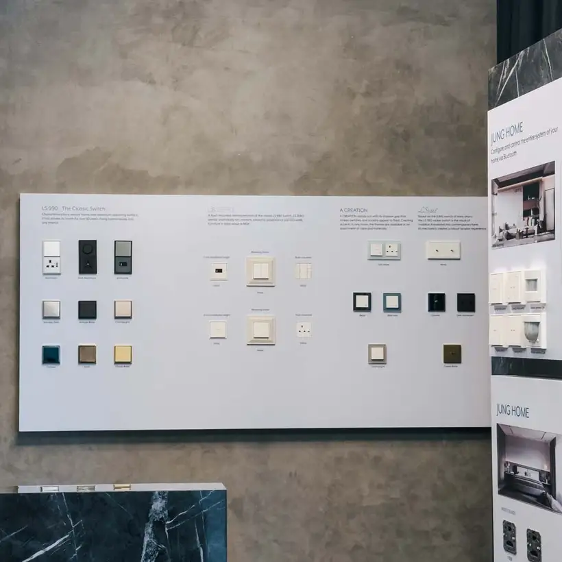 Brandstore Kuala Lumpur, Präsentationsdisplay mit Varianten von LS 990, LS ZERO, A CREATION und LS 1912