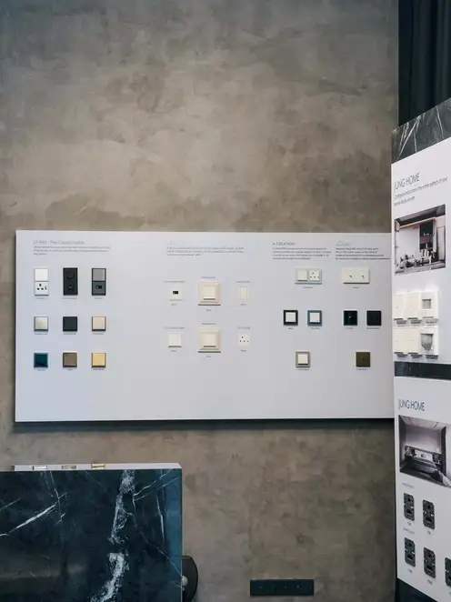 Brandstore Kuala Lumpur, Präsentationsdisplay mit Varianten von LS 990, LS ZERO, A CREATION und LS 1912