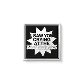 JUNG Unique & IFG LS 990 Schalter mit der Aufschrift "Saw you crying at the discoteque"