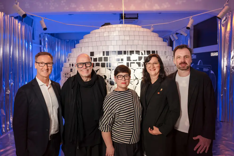Porträtfoto von Deniz Turgut, Peter Ippolito, Tilla Goldberg, Axel Knapp