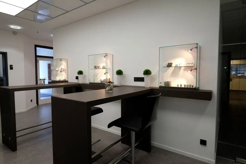 Detailaufnahme aus dem JUNG Showroom der Handelsvertretung Fred Abel GmbH