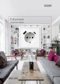 Sockets with USB port