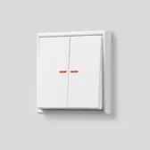 KNX Taster F 10 im Programm LS 990 in Schneeweiß matt